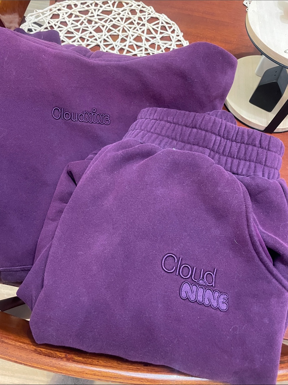 Cloudnine matching set Set with fidgets grounding hoodie